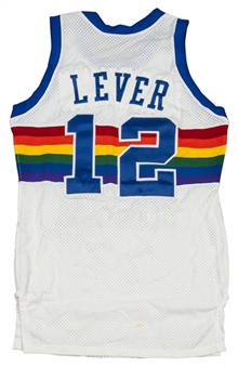 1989-90 Lafayette "Fat" Lever Game Used Denver Nuggets Home Jersey
